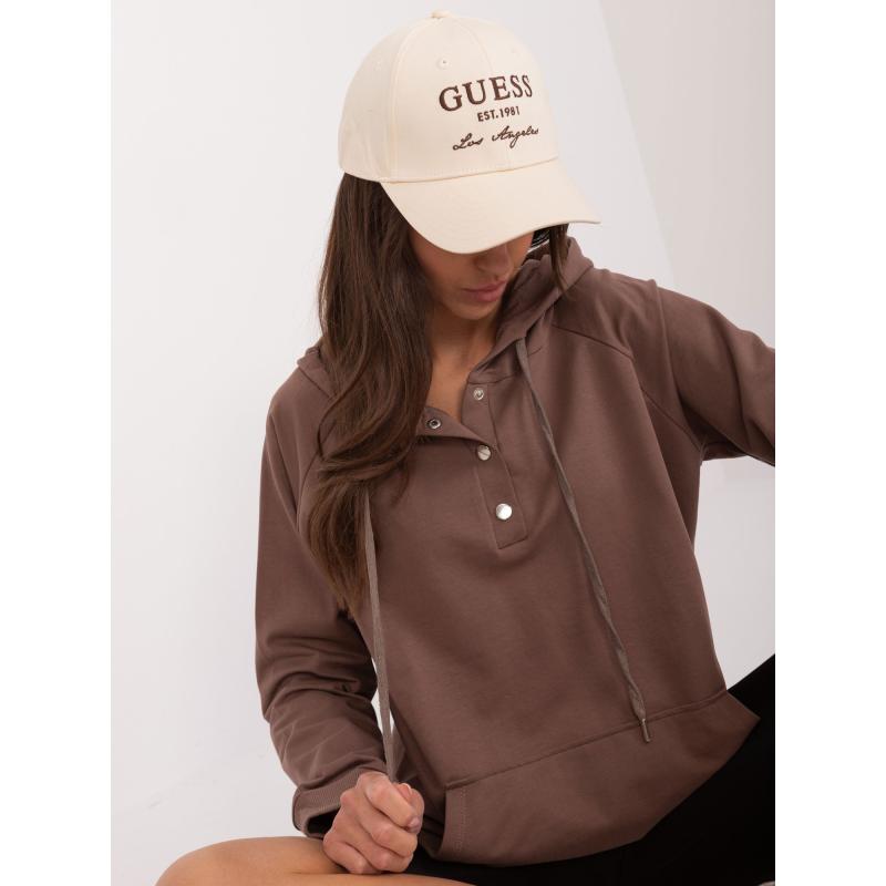 Női pamut blúz barna