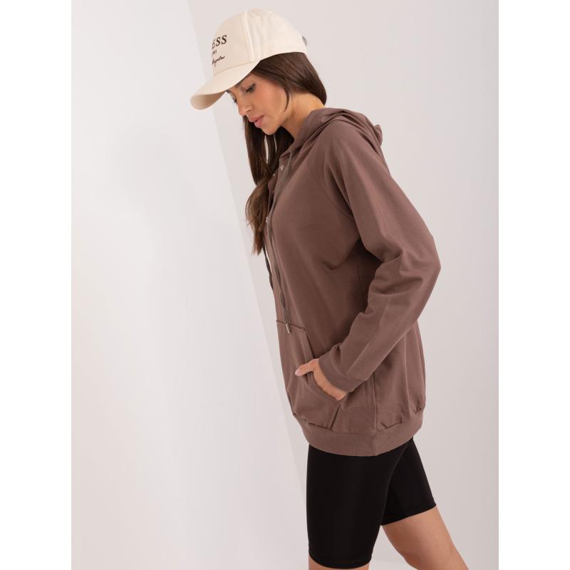 Női pamut blúz barna