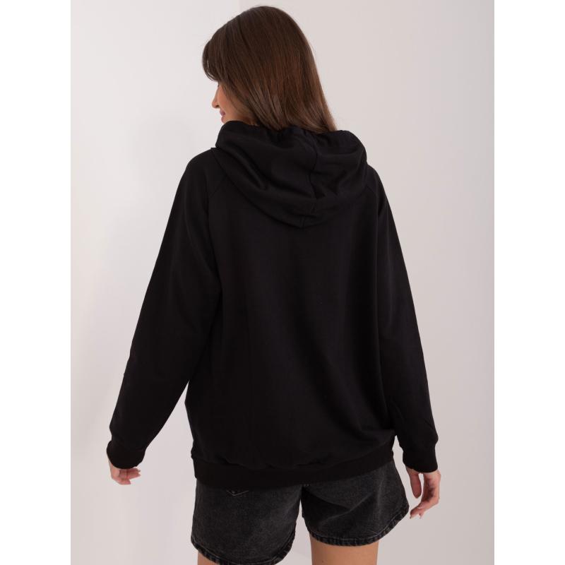 Dámská mikina s rukávy černá 