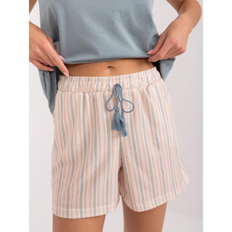 Női laza felső kétrészes pizsama khakiszínű