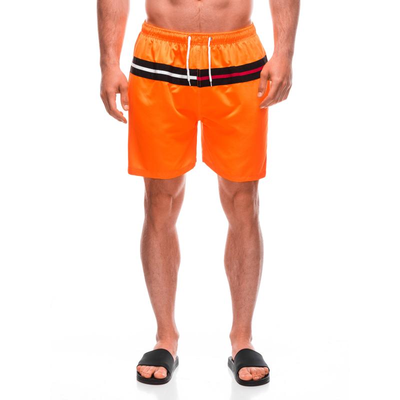 Pánske plavecké šortky W500 oranžové