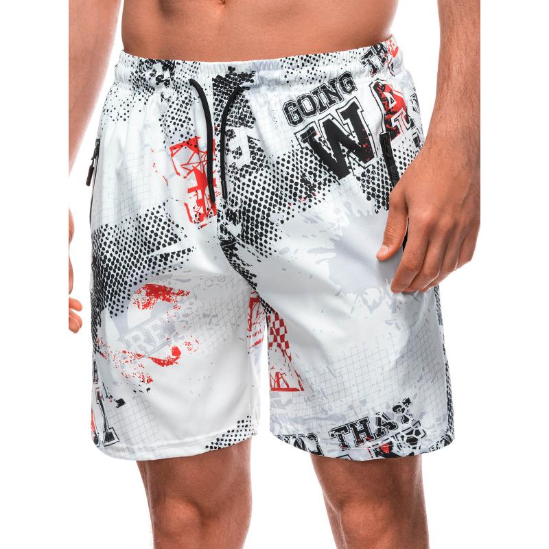 Pánské plavecké šortky W513 bílé