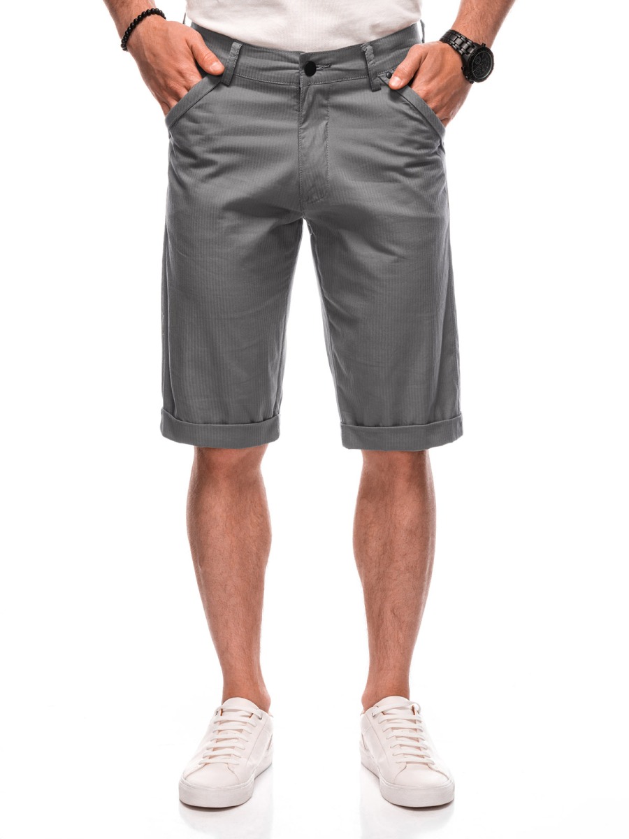 Pánské chino šortky W504 šedé