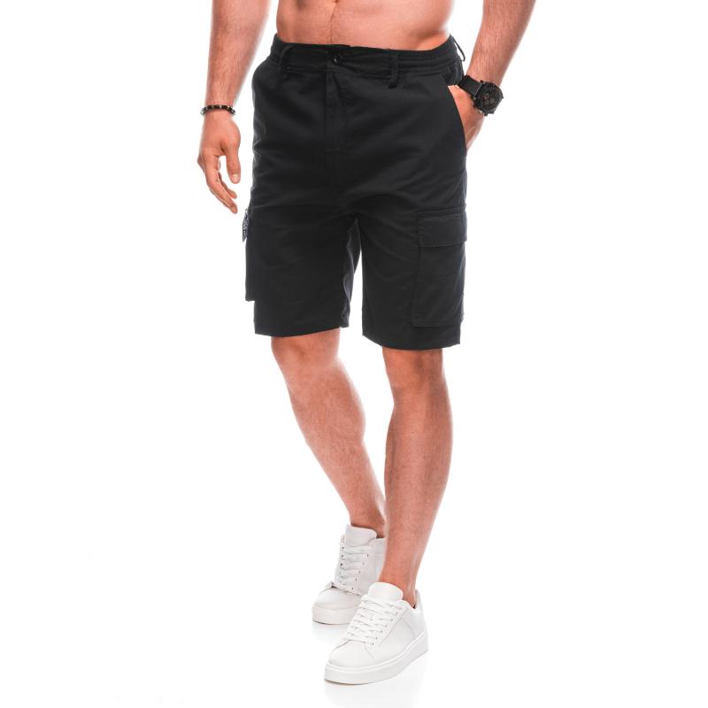 Férfi cargo rövidnadrág W495 fekete