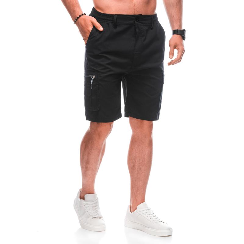 Férfi cargo rövidnadrág W495 fekete