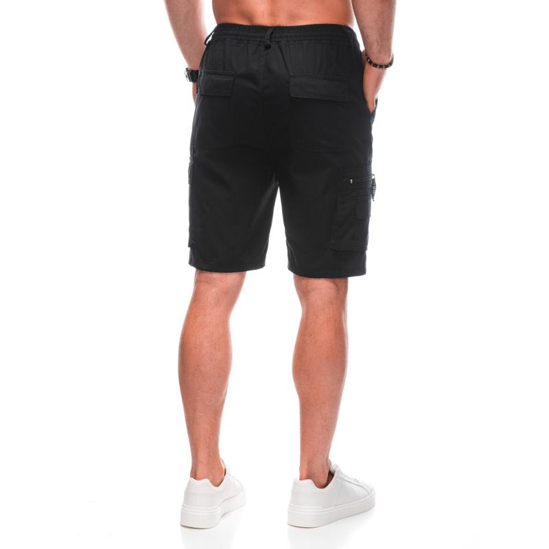 Férfi cargo rövidnadrág W495 fekete