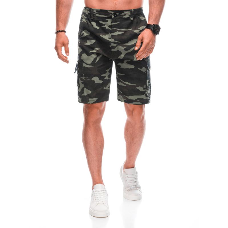 Pánské šortky W496 zelené/camo