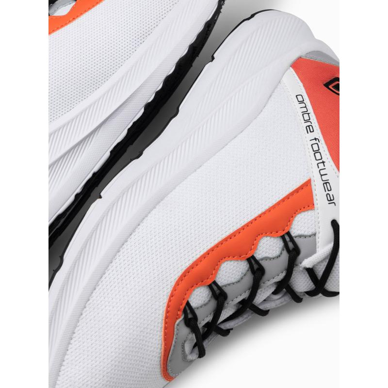 Pánske tenisky s neónovými vložkami biele