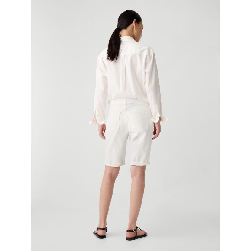 Džínsové šortky so stredným vzrastom