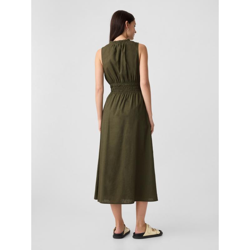 Ľanové maxi šaty