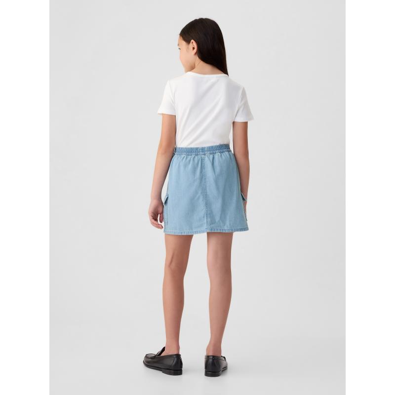 Dětská džínová sukně cargo