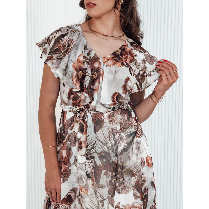 Dámské šaty maxi MARISOL světle šedé