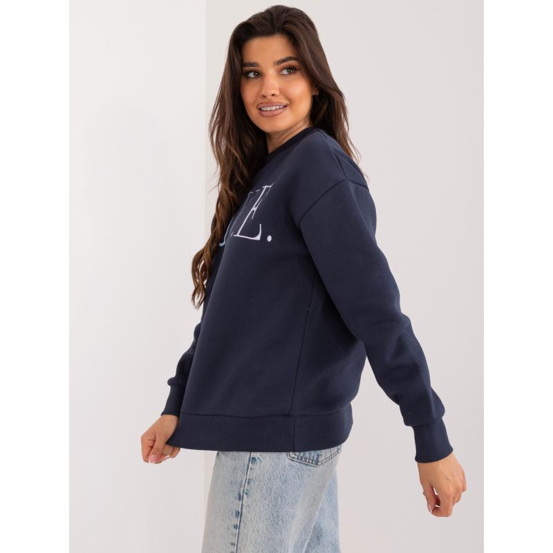 Dámská mikina s barevným nápisem SUBLEVEL námořnicky modrá 