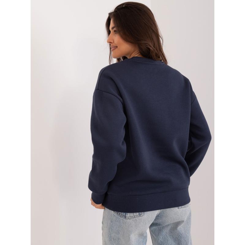 Dámská mikina s barevným nápisem SUBLEVEL námořnicky modrá 