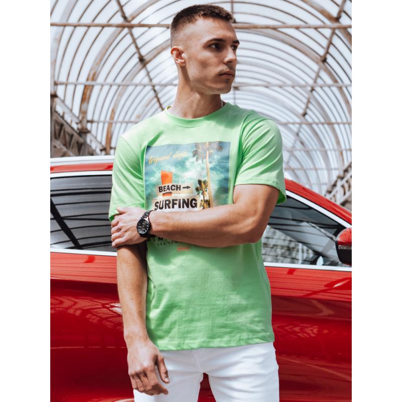 ALL zölddel nyomtatott férfi póló