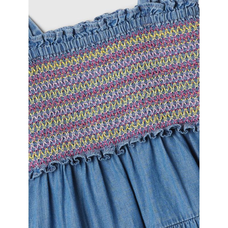 Detské džínsové midi šaty