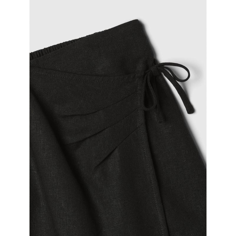 Dětská lněná kraťasová sukně