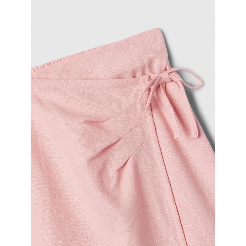 Detská ľanová šortková sukňa