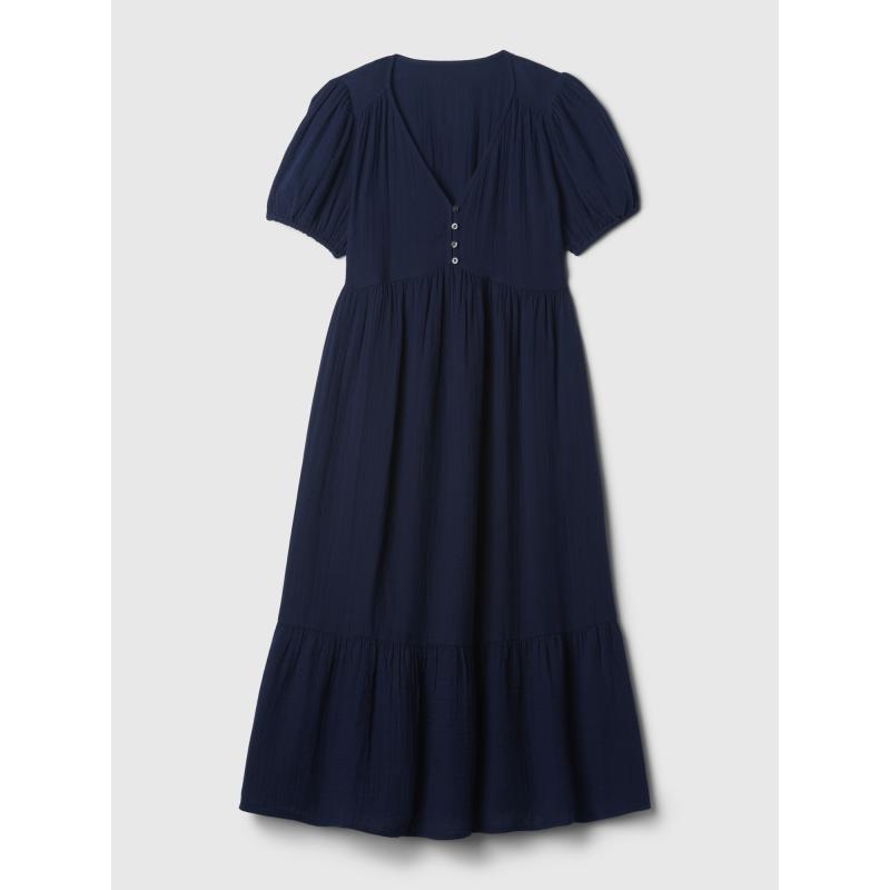 Mušelínové midi šaty