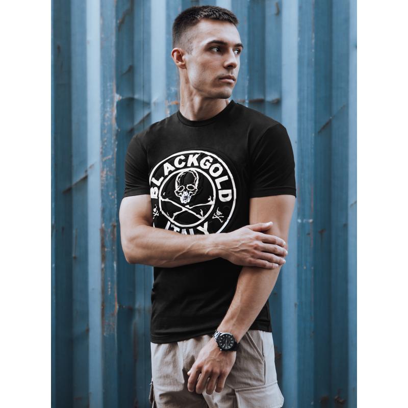 Férfi póló nyomtatott VOLA fekete