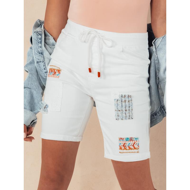 Dámské džínové šortky VENICE bílé