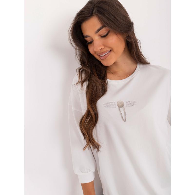 Dámská halenka s lemem ecru