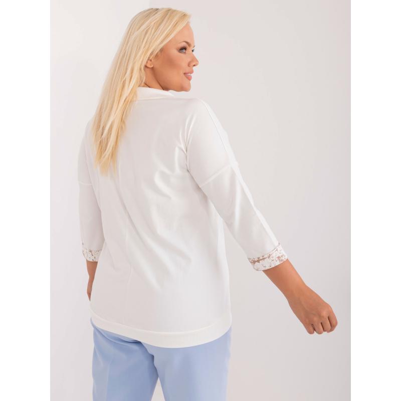 Női plus size blúz nyomott ekrüvel