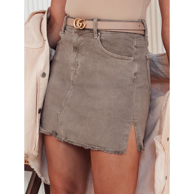 TRENDSTAR bézs színű csíkos szoknya