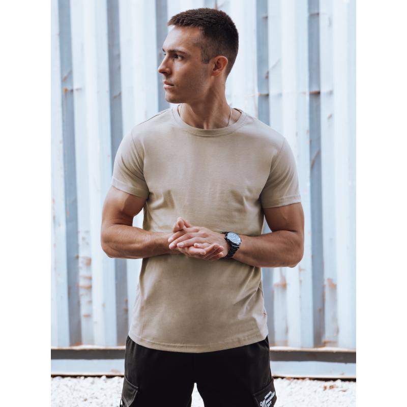 Férfi póló nyomtatás nélkül GITA beige
