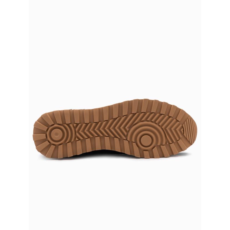 Patchwork pánské tenisky z kombinovaných materiálů tmavě modrá 