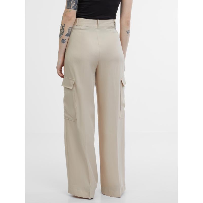 Béžové dámské kalhoty