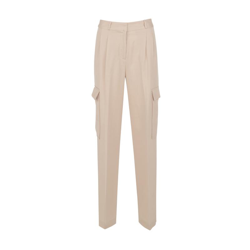 Béžové dámské kalhoty