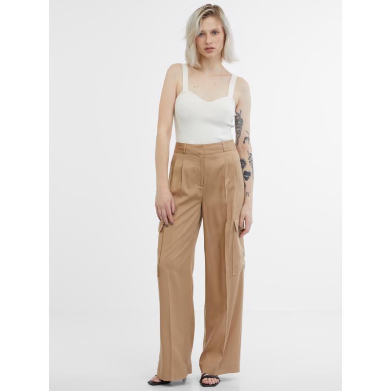 Hnedé dámske nohavice