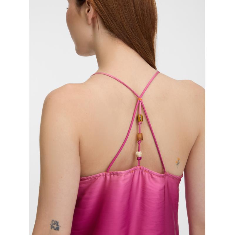 Oranžové dámske midi šaty