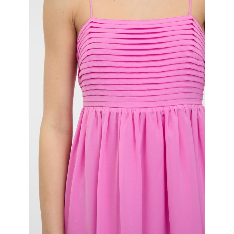 Rózsaszín női térdig érő ruha