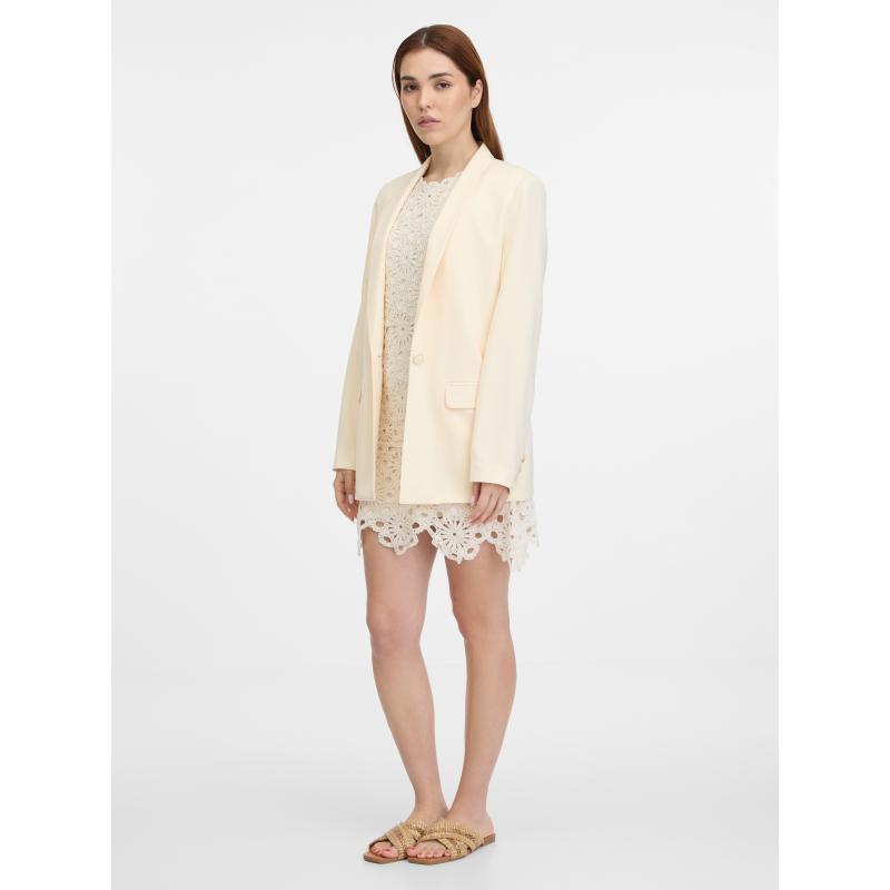 Krémová dámska bunda