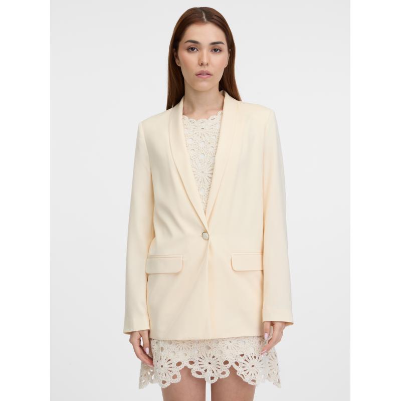 Krémová dámska bunda