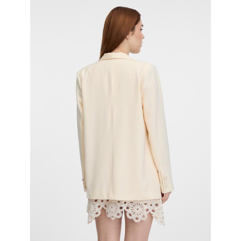 Krémová dámska bunda