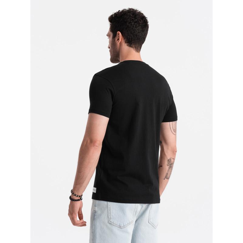 Pánské tričko s potiskem černé 