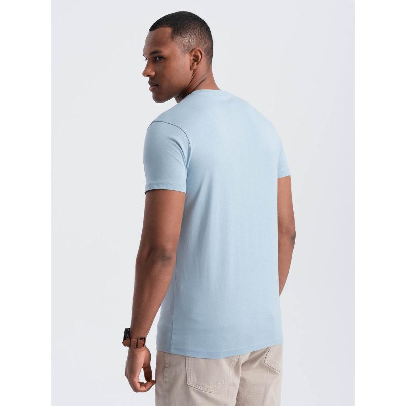 Pánské bavlněné tričko s potiskem ve stylu San Francisco modré 