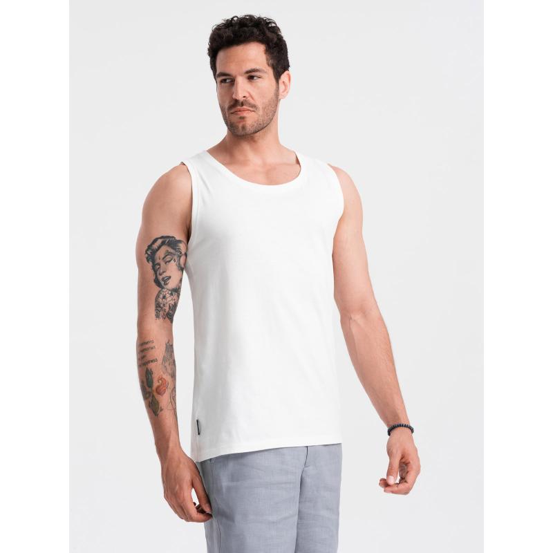 Pánské bavlněné tílko BASIC bílé 