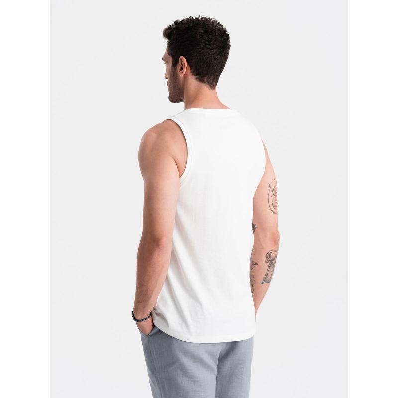 Pánské bavlněné tílko BASIC bílé 