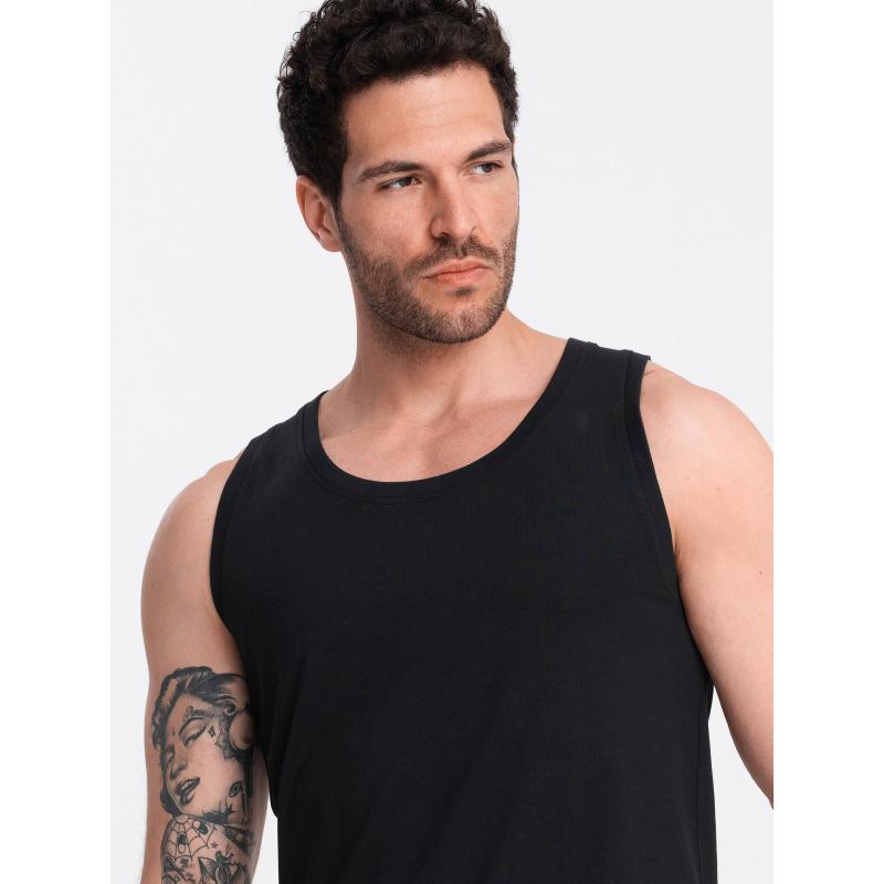 Pánské bavlněné tílko BASIC černé 