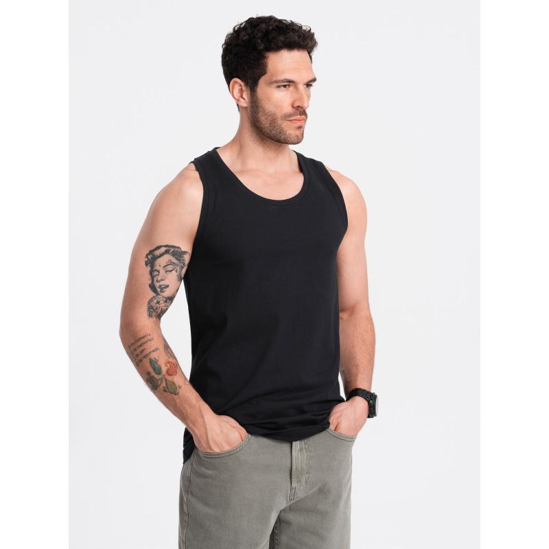 Pánské bavlněné tílko BASIC černé 