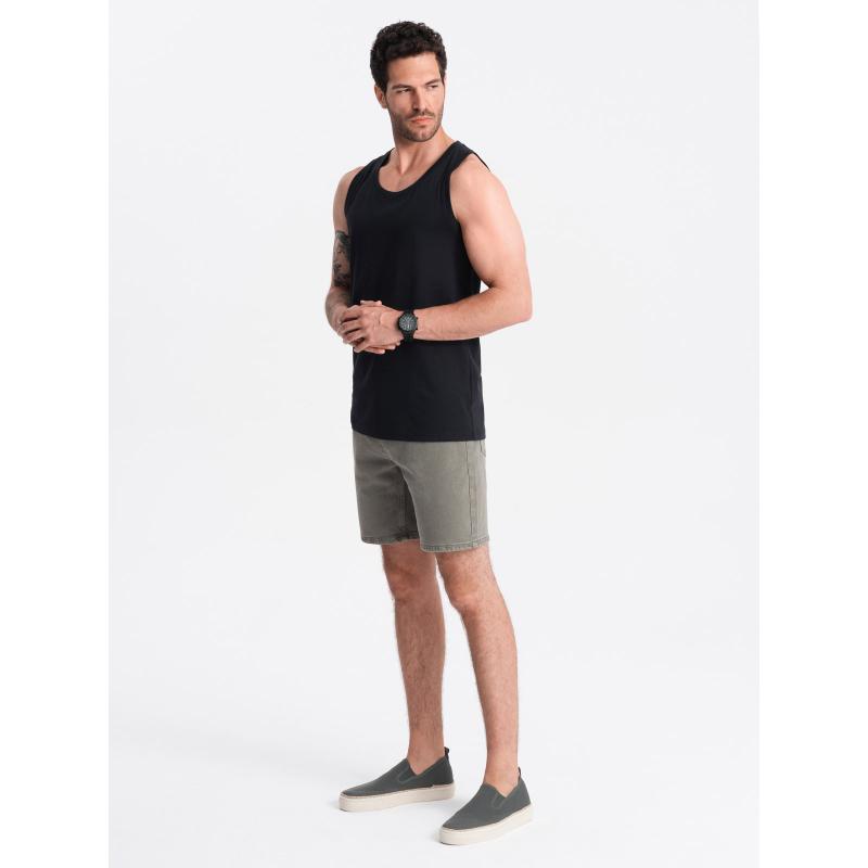 Pánské bavlněné tílko BASIC černé 