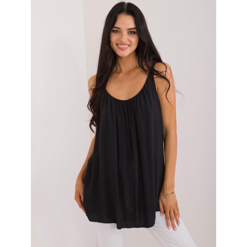 Dámský top s podšívkou OCH BELLA černý 