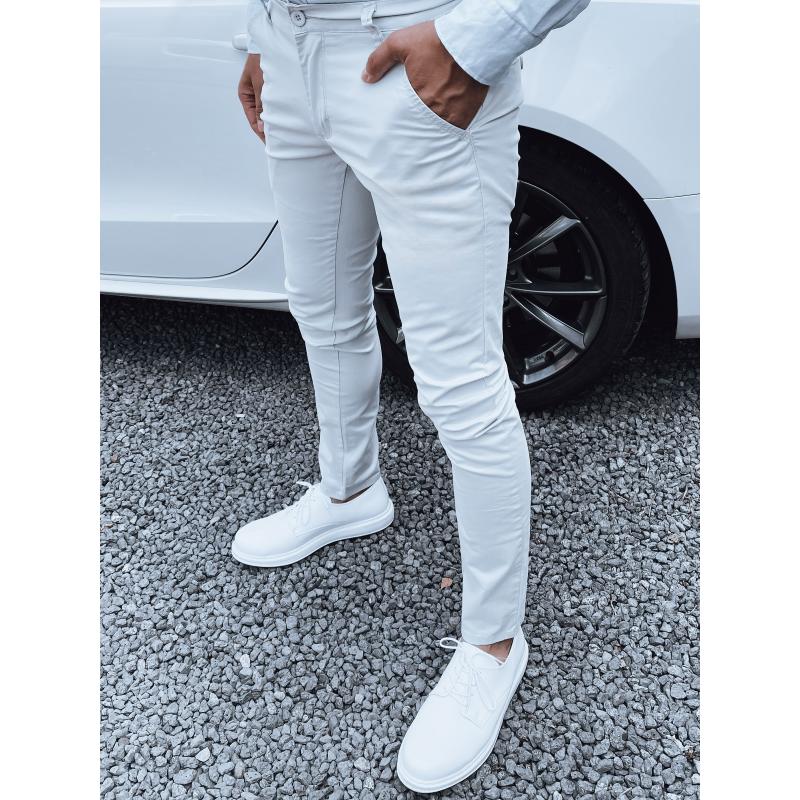 Pánske nohavice svetlošedé