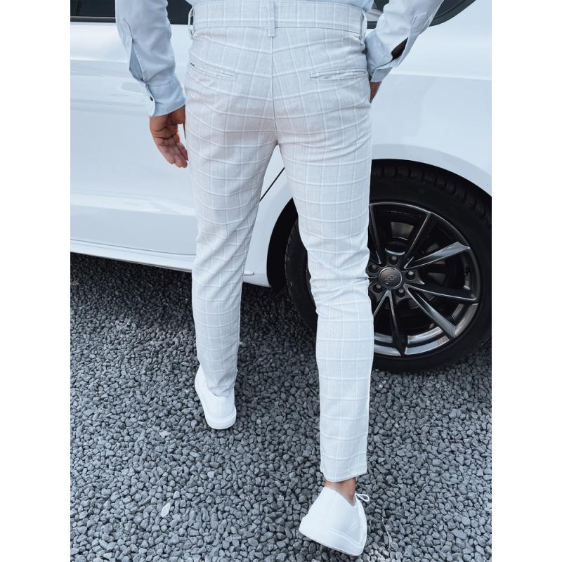 Pánské kalhoty MUNA světle šedé