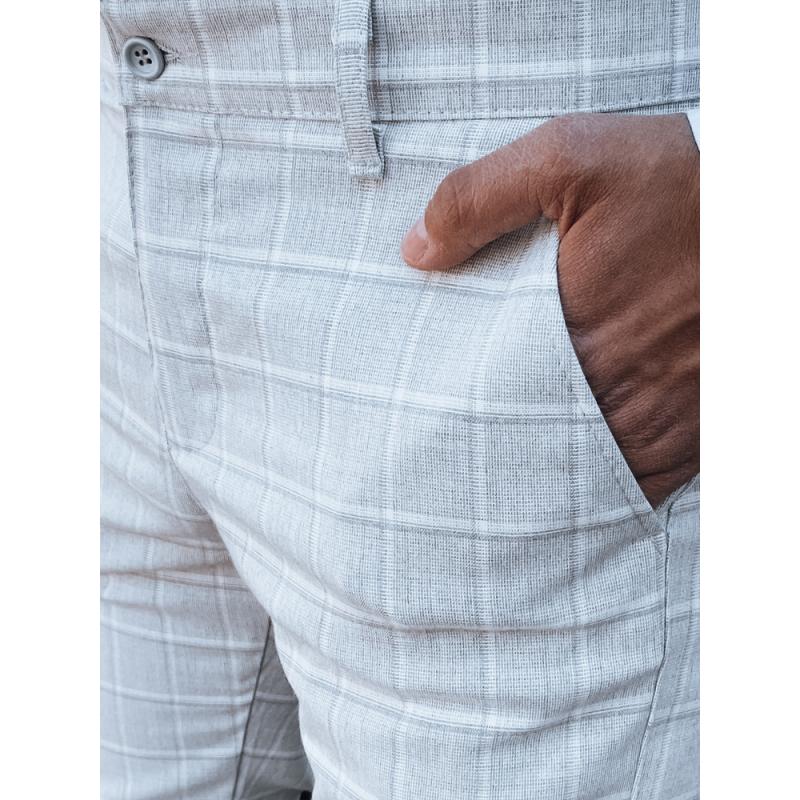 Pánské kalhoty MUNA světle šedé