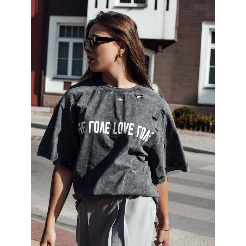 Dámské tričko s potiskem BONGANIR grafitová